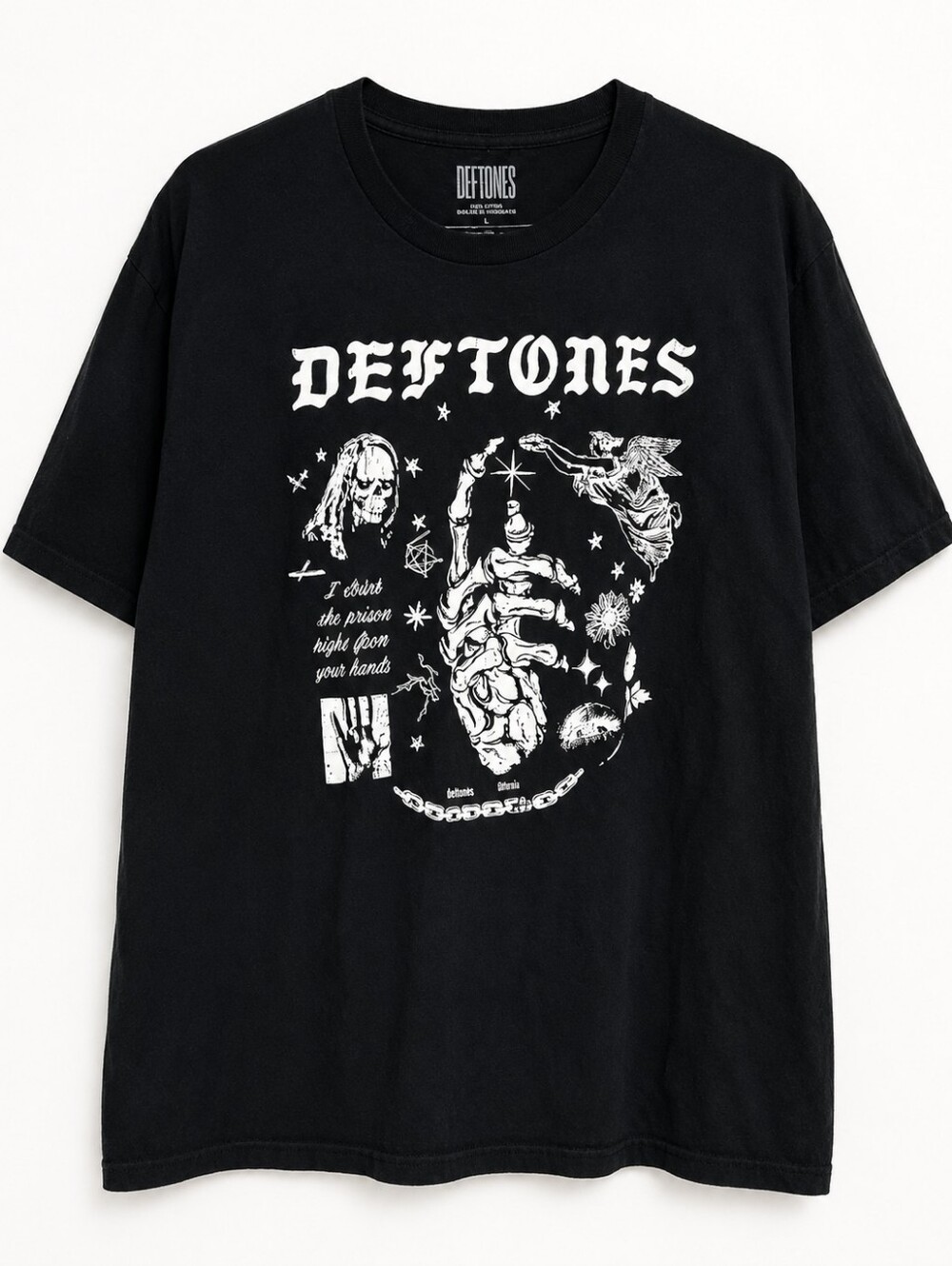 Deftones Black Graphic Short Sleeve Tee